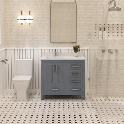 Rooh 35.25'' Single Bathroom Vanity Base Only