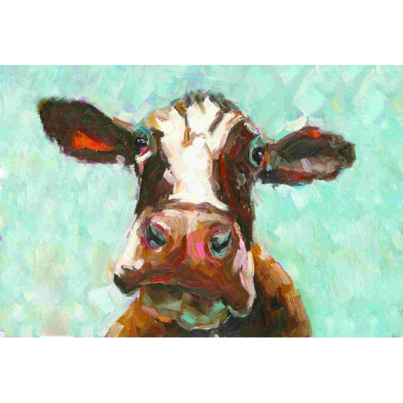 How Now Brown Cow, H 8 po x l 12 po, Non, Toile tendue