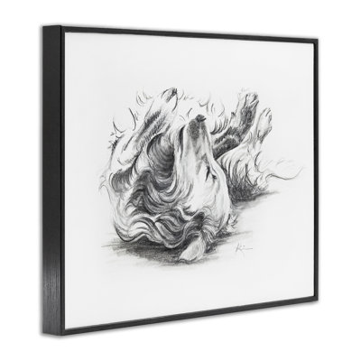 Naptime Dog Drawing Giclee Art by Lindsay Kivi Fine Art