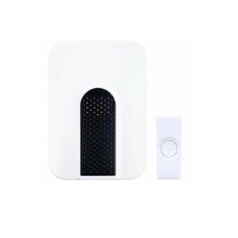 Black/White Wireless Doorbell Kit