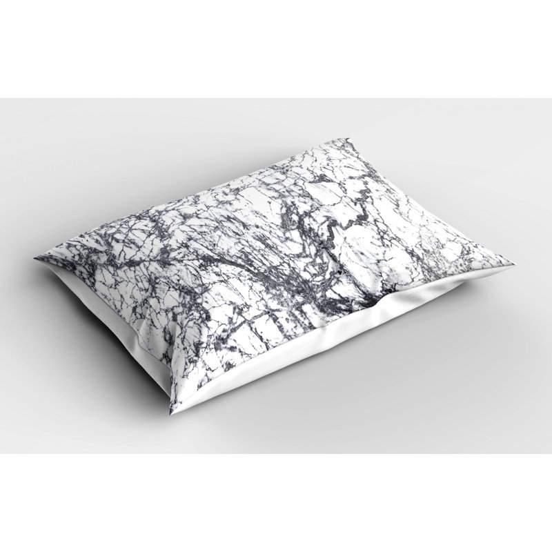 Marble Polyester Abstract Sham Set, Twin