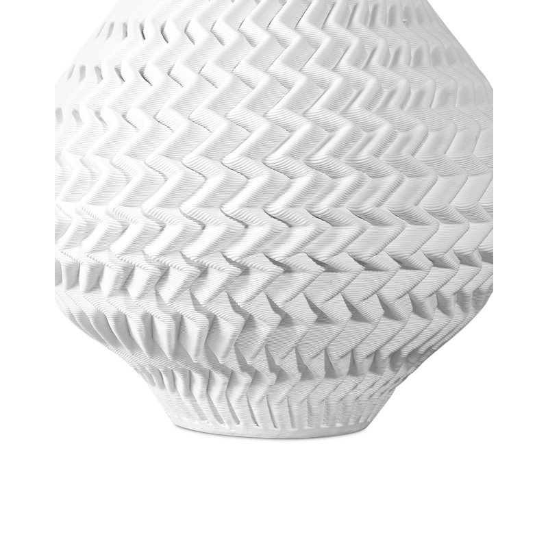 Vase moyen Plisse, H 8,5 po x l 9 po x P 9 po