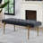 Velvet Upholstered Bench-1981340586
