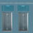 Shower Door 36'' - W x 72'' H Door Frameless Shower Door with-101852009