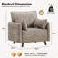 Fauteuil d'appoint rembourré surdimensionné avec rangement dissimulé-1901100469