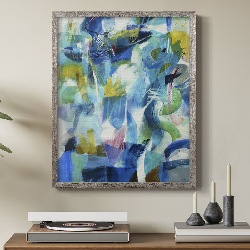 Green Passage Framed Print - Solid Wood