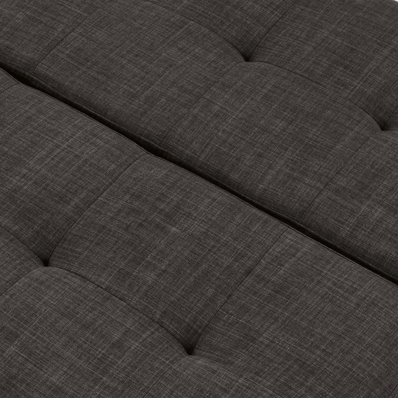 Baudelio Upholstered Ottoman, Gray