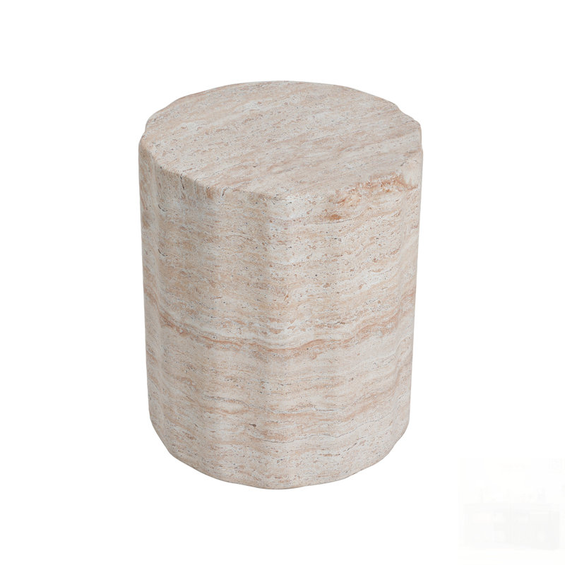 Table d'appoint d'extérieur / d'intérieur en béton léger avec finition, parfaite pour une utilisation moderne et polyvalente