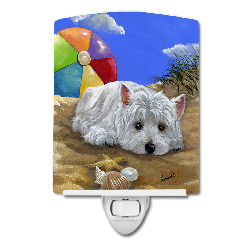 Veilleuse Westie, Westie bébé de plage