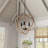 Asjad 3 - Light Iron Globe Chandelier