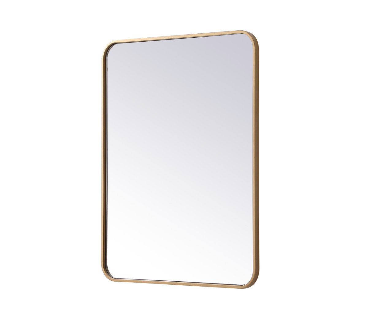 Sabine Accent Mirror, 32" x 24", Brass