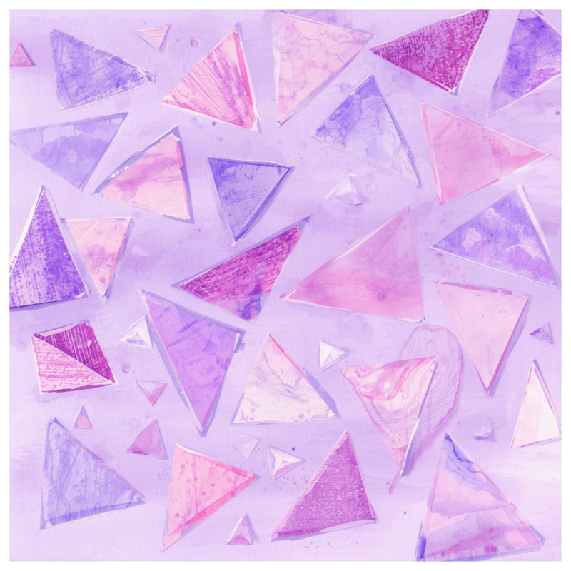 Coussins décoratifs triangulaires à formes abstraites, 16 po x 16 po