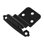 Surface variable à fermeture automatique superposée, cadre frontal à ouverture automatique 3/8 po - fer noir - charnières de porte d'armoire (ensemble de 2)