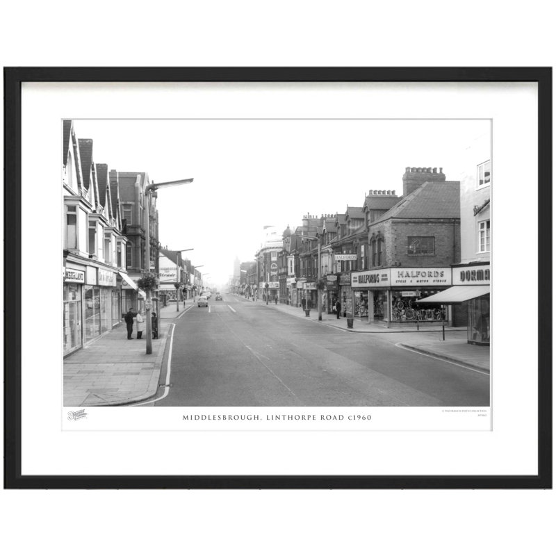 Middlesbrough, Linthorpe Road C1960 - Single Picture Frame Print, 60cm H x 80cm W x 2.3cm D