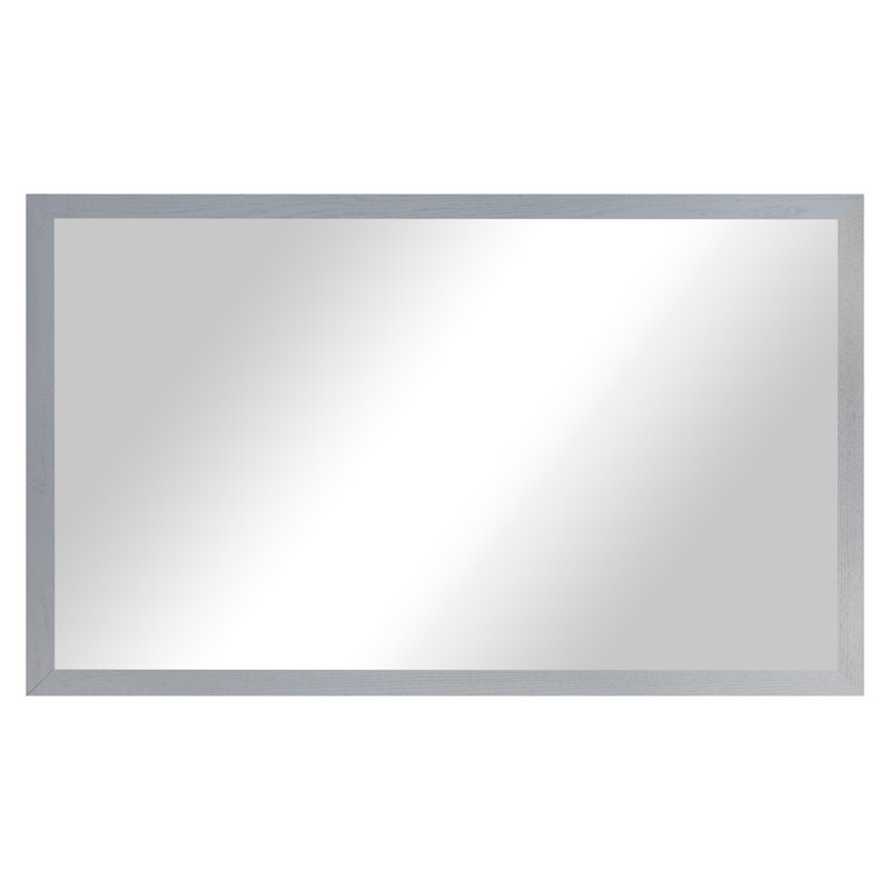 Miroir en bois franc Ebark Designs Ebark - chêne rouge 2 po, 53 po x 30 po, Gris