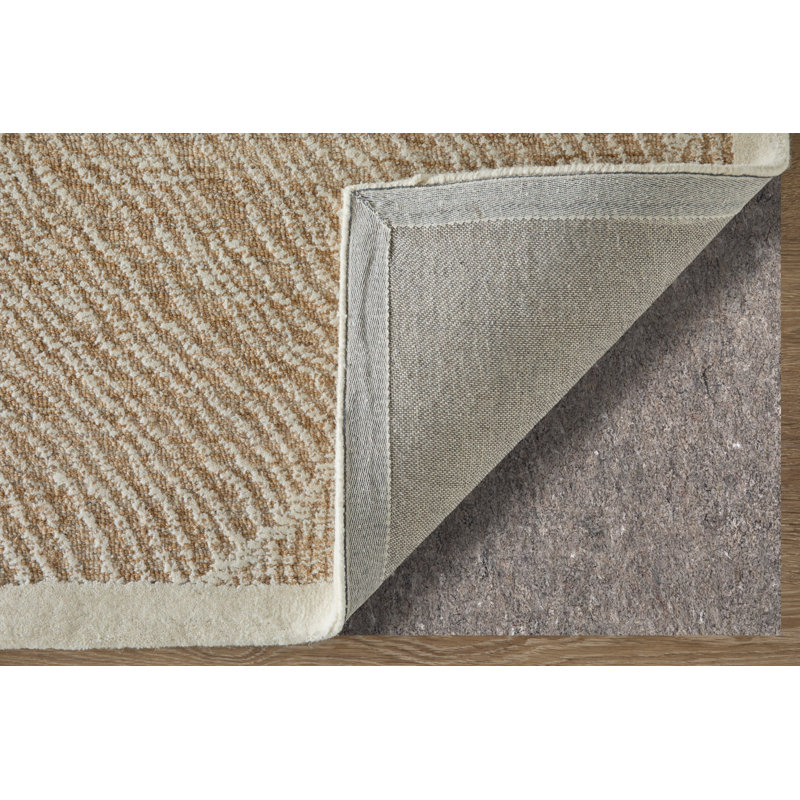 Winston Modern Floral & Botanical Area Rug, Beige, Rectangle 5' x 8'