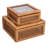 Edelie Woven Cane and Glass Decorative Box-351469010-351469011