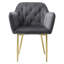 Actaeon 47cm H Tufted Velvet Upholstered Armchair-804043204