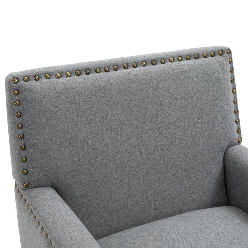Upholstered Cotton Armchair