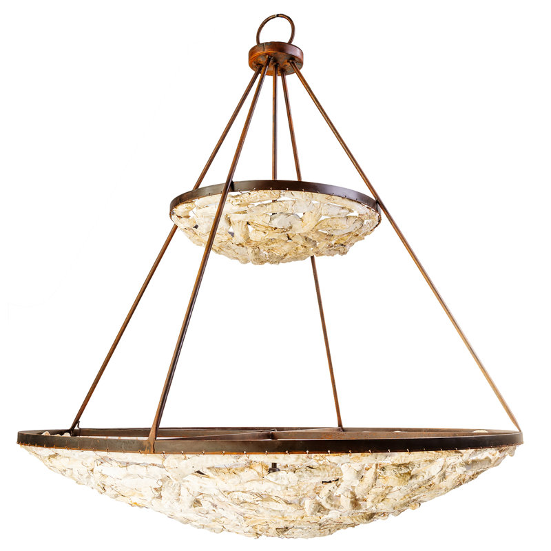 2 Tier Shell Bowl Chandelier