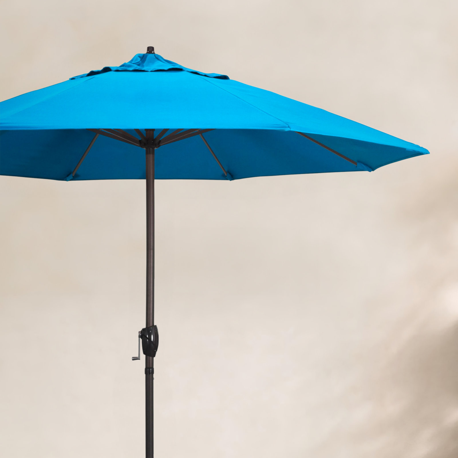 9' Market Sunbrella Umbrella, Canvas Cyan Sunbrella® Canvas