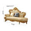 Chaise longue rembourrée en bois massif American Living Room