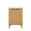 Meuble-lavabo simple 24 po avec comptoir en céramique blanche Mumbai-1106320655-1106320654