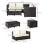Hayslee Rattan 2 - Person Seating Group with Cushions-370596008-370596009