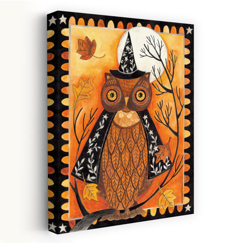 Chouette sorcière d'automne, H 48 po x l 32 po