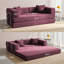 Folding Sofa Bed 160cm King Size, Convertible Modular Sofa, Corduroy Boneless Couch with Metal Frame-398615180