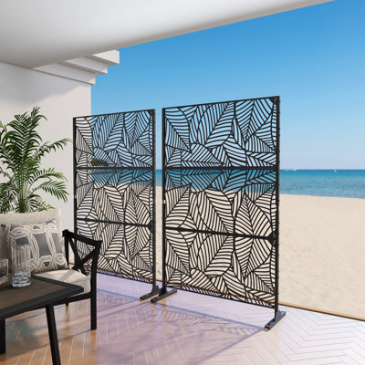 Helary Tall Series Metal Privacy Screen(Set of Two)
