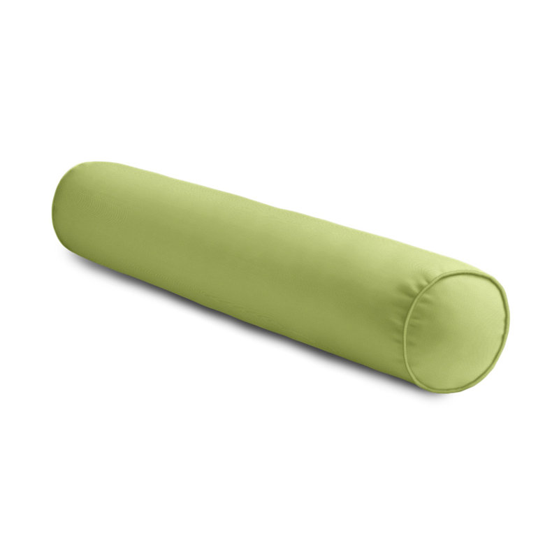 Linen Bolster Pillow Cover & Insert, Green, 9" x 48"