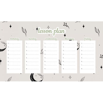Magnetic Lesson Plan Starry Boho Sky