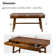 Adakras 60" Mid-century Modern Writing Desk with Built-in Outlets and Compartmentalized Drawer and Cable Management