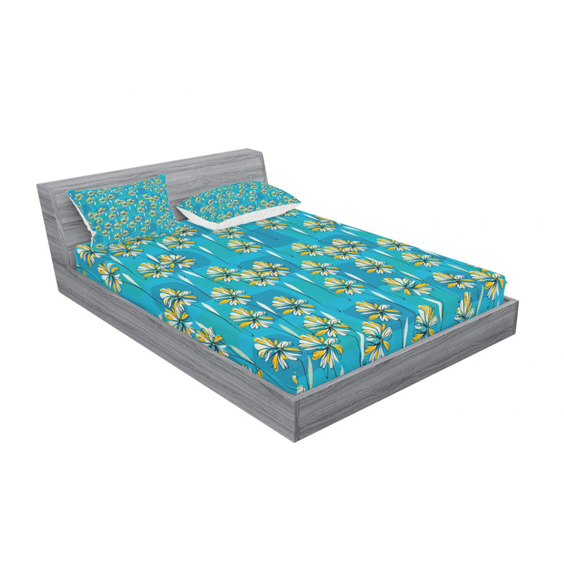 Ensemble de draps Saisy, Ensemble de draps pour lit double avec un drap-hou
