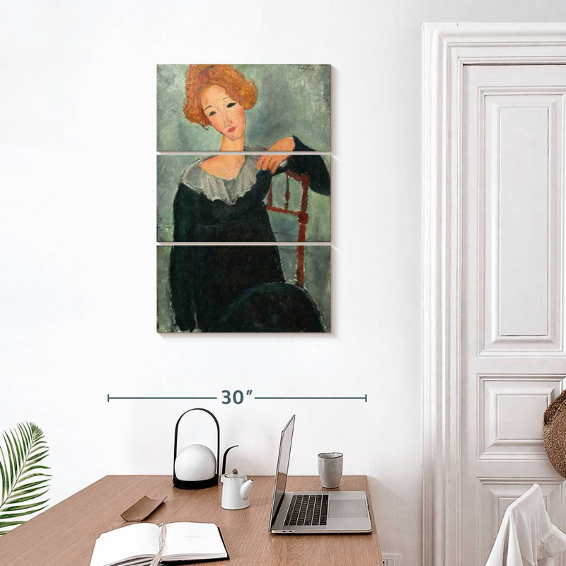 Leisha, femme aux cheveux roux - 1917, H 32 po x l 20 po