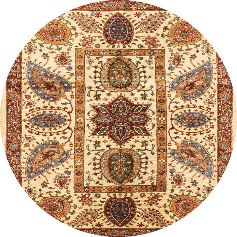 Tapis abstrait moderne 3376, Rond 3 pi