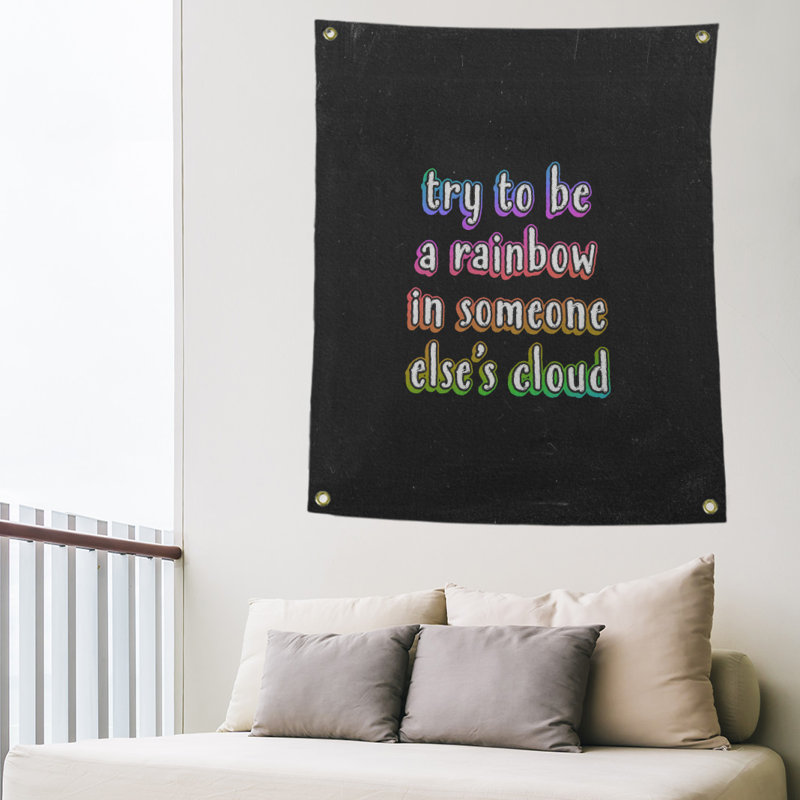 Polyester Tapestry, 36" H x 26" W, Rainbow