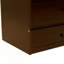 Lit escamotable en pin avec commode décorative en rotin et tiroir de rangement-296312752