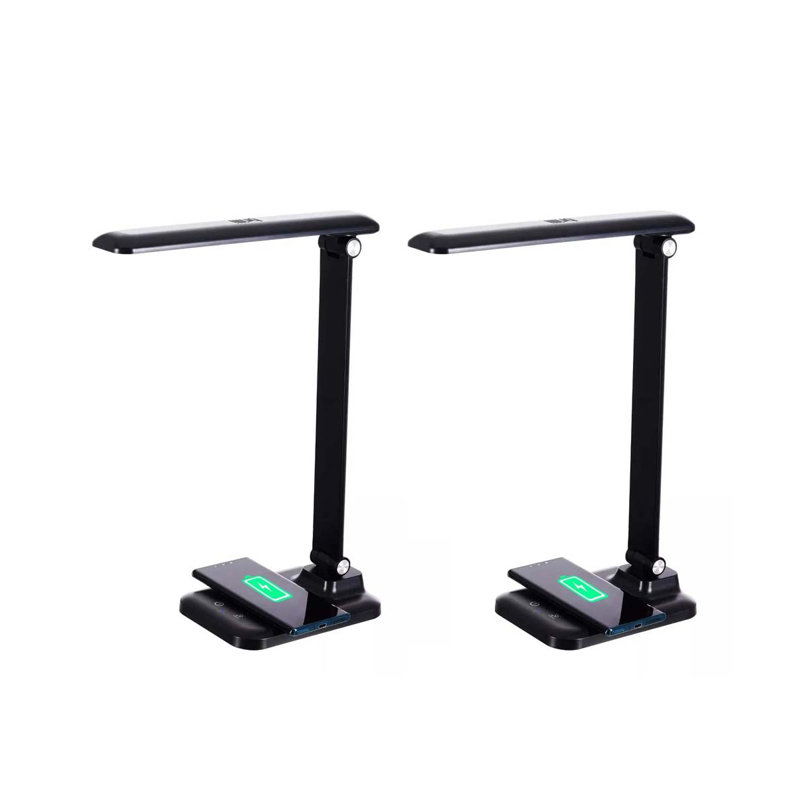Christine Metal USB Desk Lamp, Matte Black