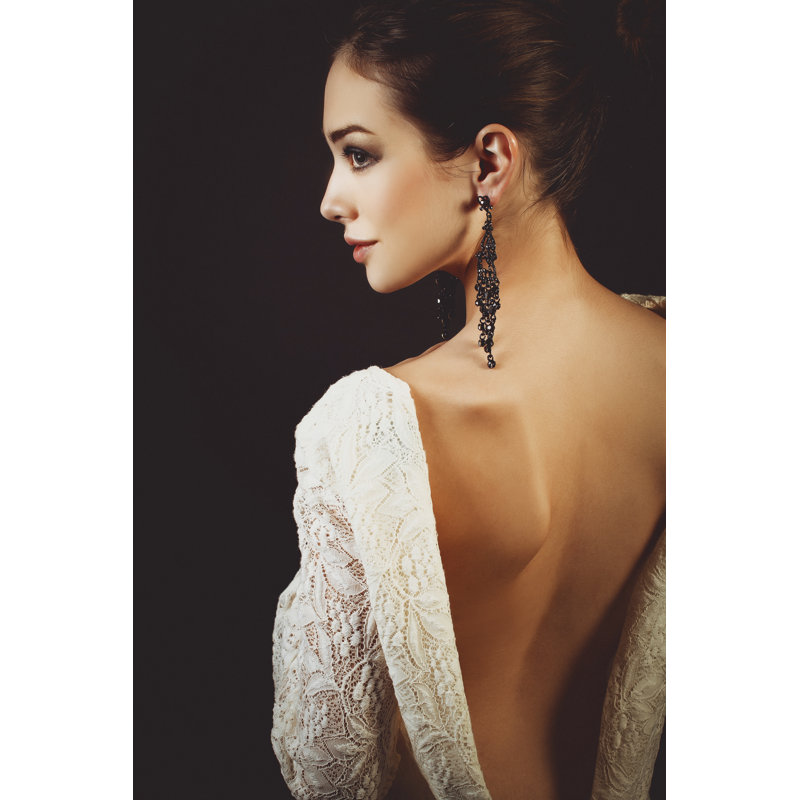 Beautiful Woman With Evening Dress by Eosboy - Wrapped Canvas Print, 46cm H x 30cm W