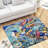 Featuring a Botanical Pattern, this Hand-Printed Soft Pile Rug Enhances Any Interior with Its Unique Artistic Style and Cozy Texture-444195810