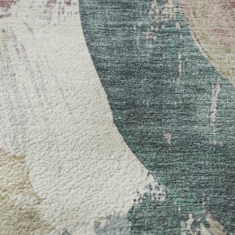 Premium Machine Washable Mouton Abstract Rug, Rectangle 10' x 14'