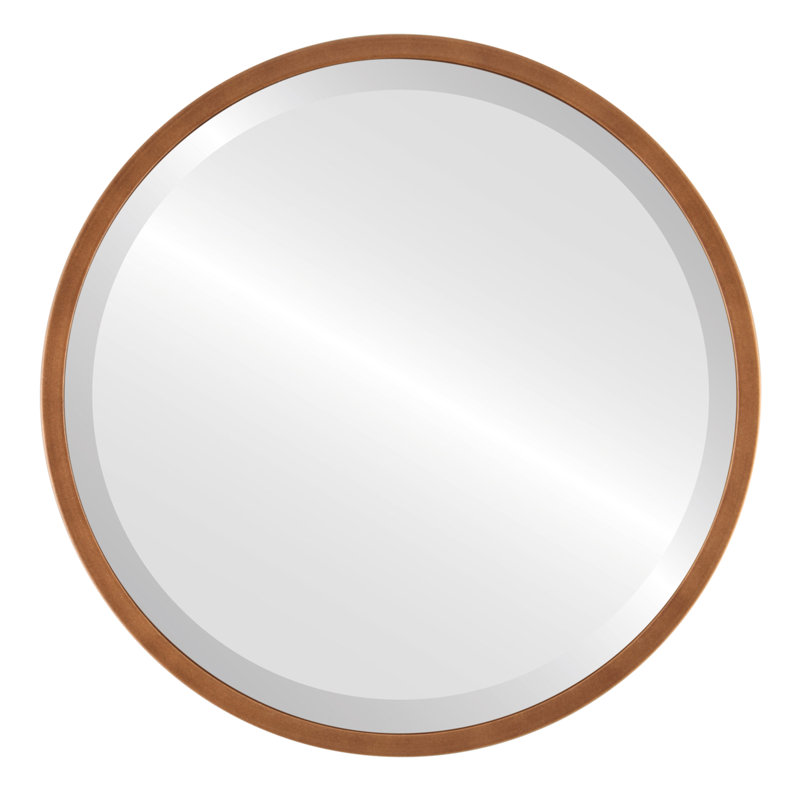 Miroir d'appoint Campblin, Coucher de soleil doré, H 31,12 po x l 31,12 po