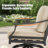Tamarin 3 Pieces Outdoor/indoor Aluminum Patio Swivel Conversation Seating Group With Sunbrella® Cushions And Side Table