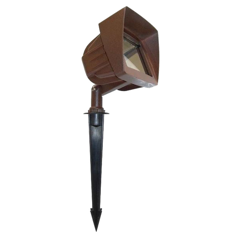 Projecteur DEL DL04 brun à basse tension, Bronze