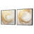 Gold And White Soft Wave Vortex - Abstract Spirals Square Collage Set Of 2-1872084806-1872084805