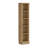 Corner Bookcase with Adjustable Shelves, 5-Tier Narrow Bookshelf, Oak, 72.5 Inch-67787778-67787791