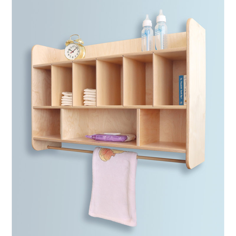 NewWave 2 Piece Cube Shelf with Towel Bar
