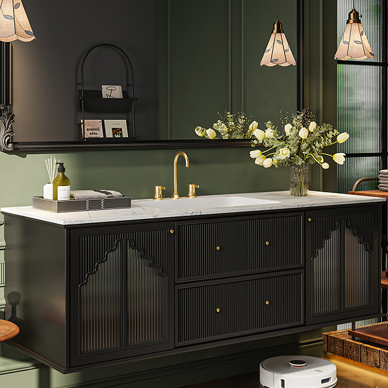 American minimalist style bathroom cabinet, 51"